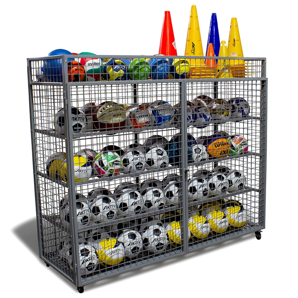 AKTIVSPORT Labdatartó car 161x182x66 cm wheeled 40-45 pcs ball