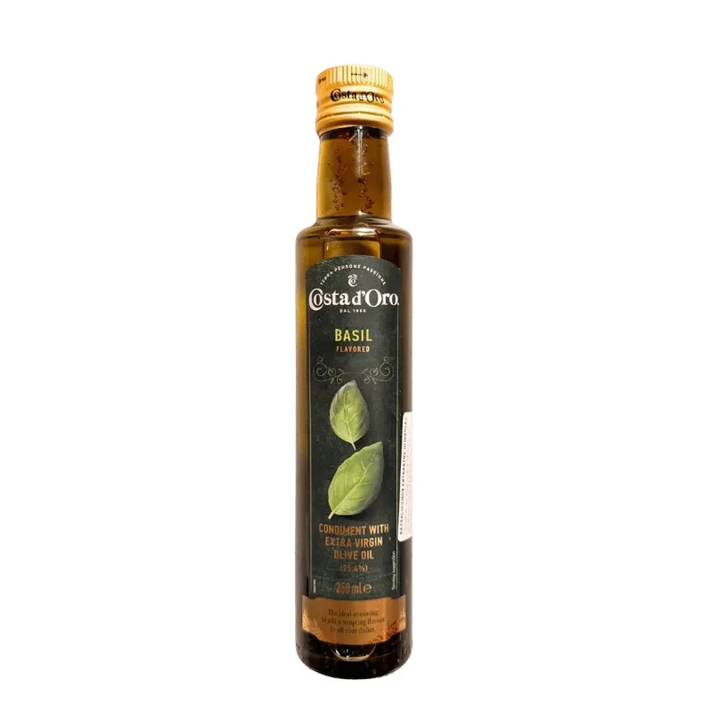 COSTA DORO Extra szűz olívaolaj bazsalikomos 250 ml