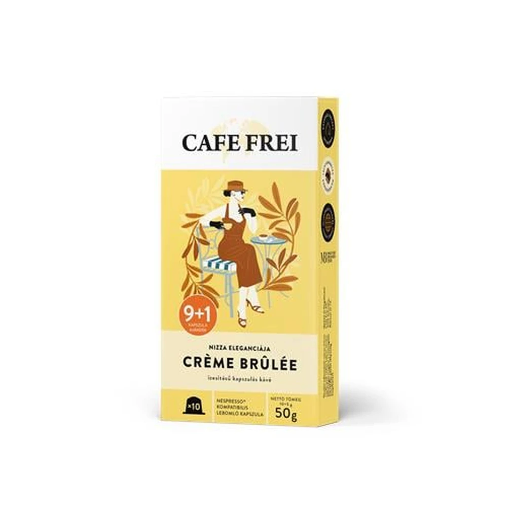 CAFE FREI Creme Brulée Nespresso compatible coffee capsule 9+1 pcs
