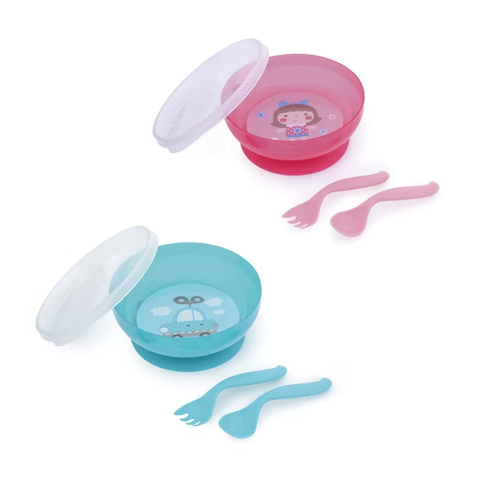 CANPOL BABIES Bowl evőeszközökkel and lid 350ml Toys