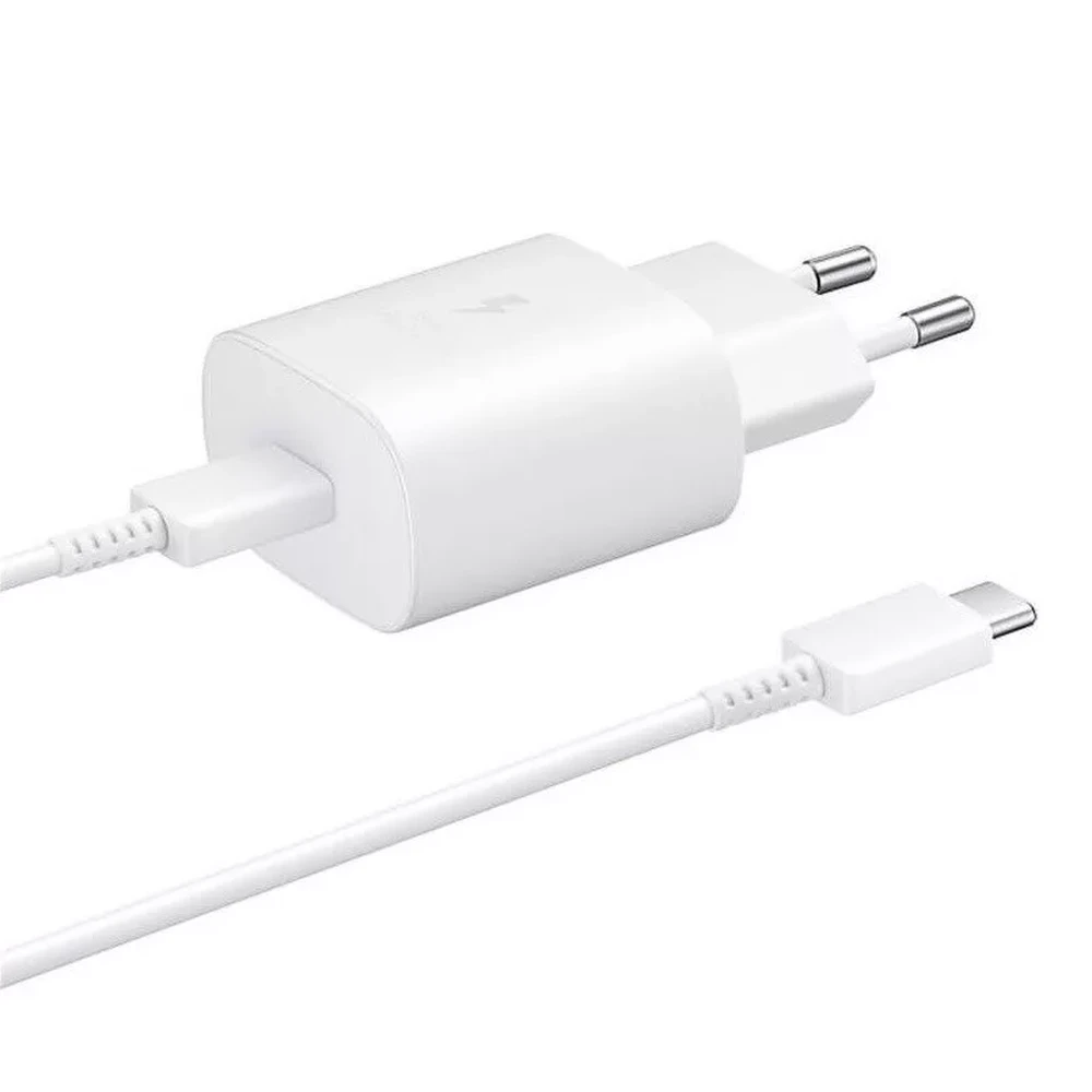 SAMSUNG EP-TA800EWE Hálózati töltő + EP-DA705BWE kábel 25W fehér