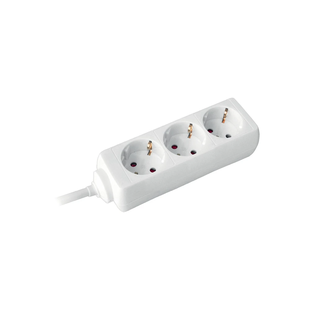COMMEL Splitter extension 3 outlet 1.4m 1.0mm 16A white 0802