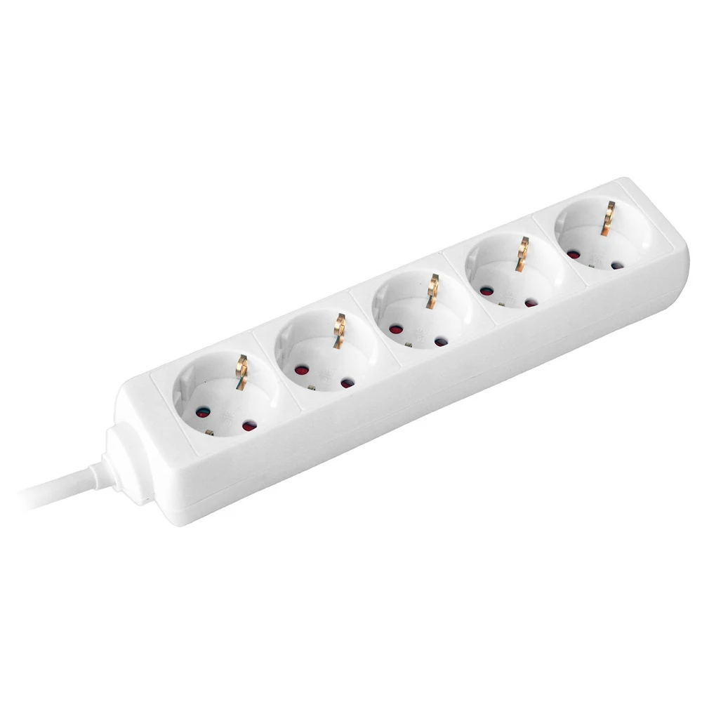 COMMEL Splitter extension 5 outlet 3m 1.5mm 16A white 232-502