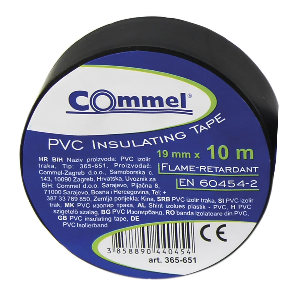 COMMEL Isolierband 19mm x 10m schwarz 365-651
