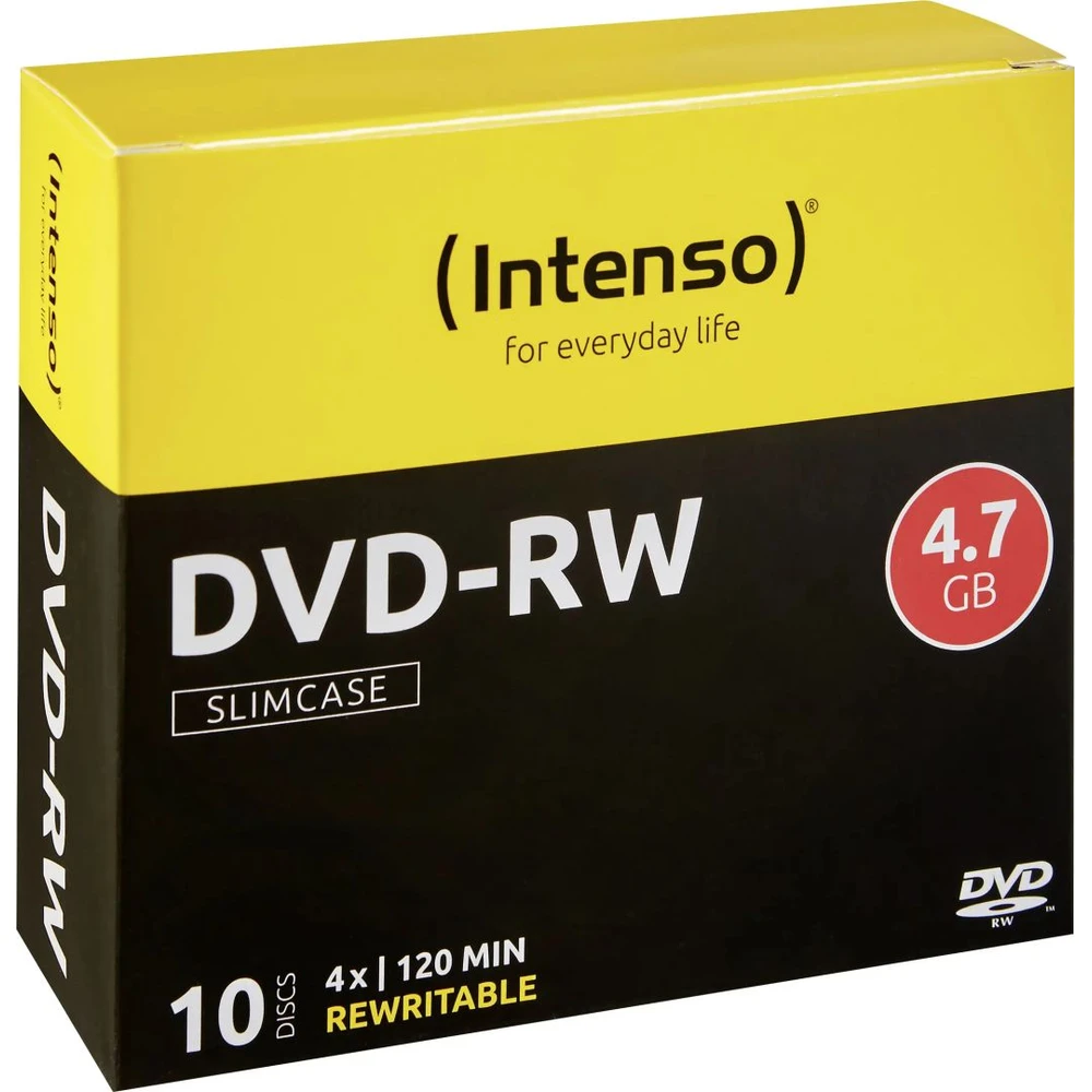 INTENSO DVD-RW disk 4.7GB 4x slim case 10 pcs 4201632