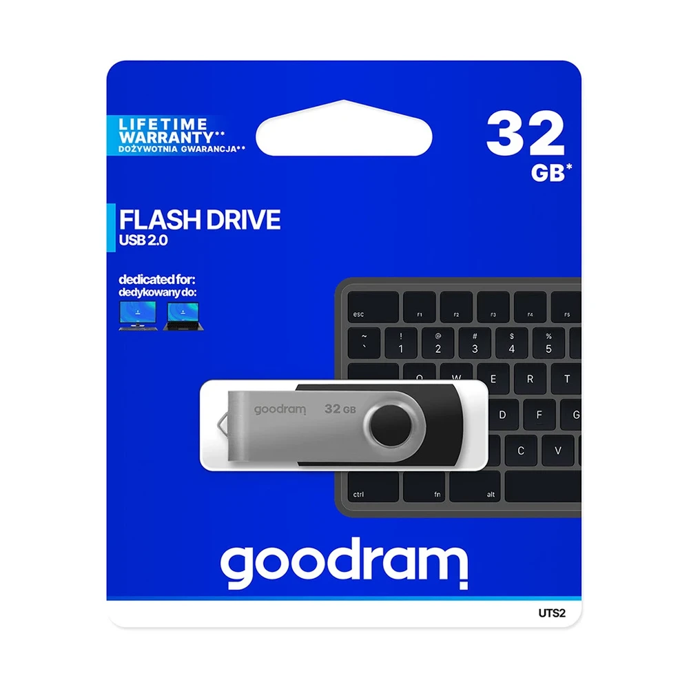 GOODRAM UTS2 32GB USB 2.0 Black UTS2-0320K0R11