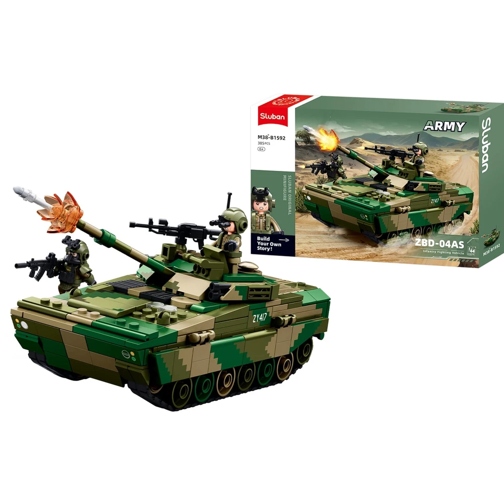 Zbd SLUBAN Építőjáték Army ZBD-04As harcjármű 385 db M38-B1592 - iPon.hu