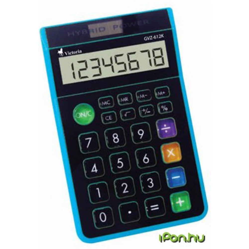 VICTORIA Asztali számológép kék környezetbarát 8 digit