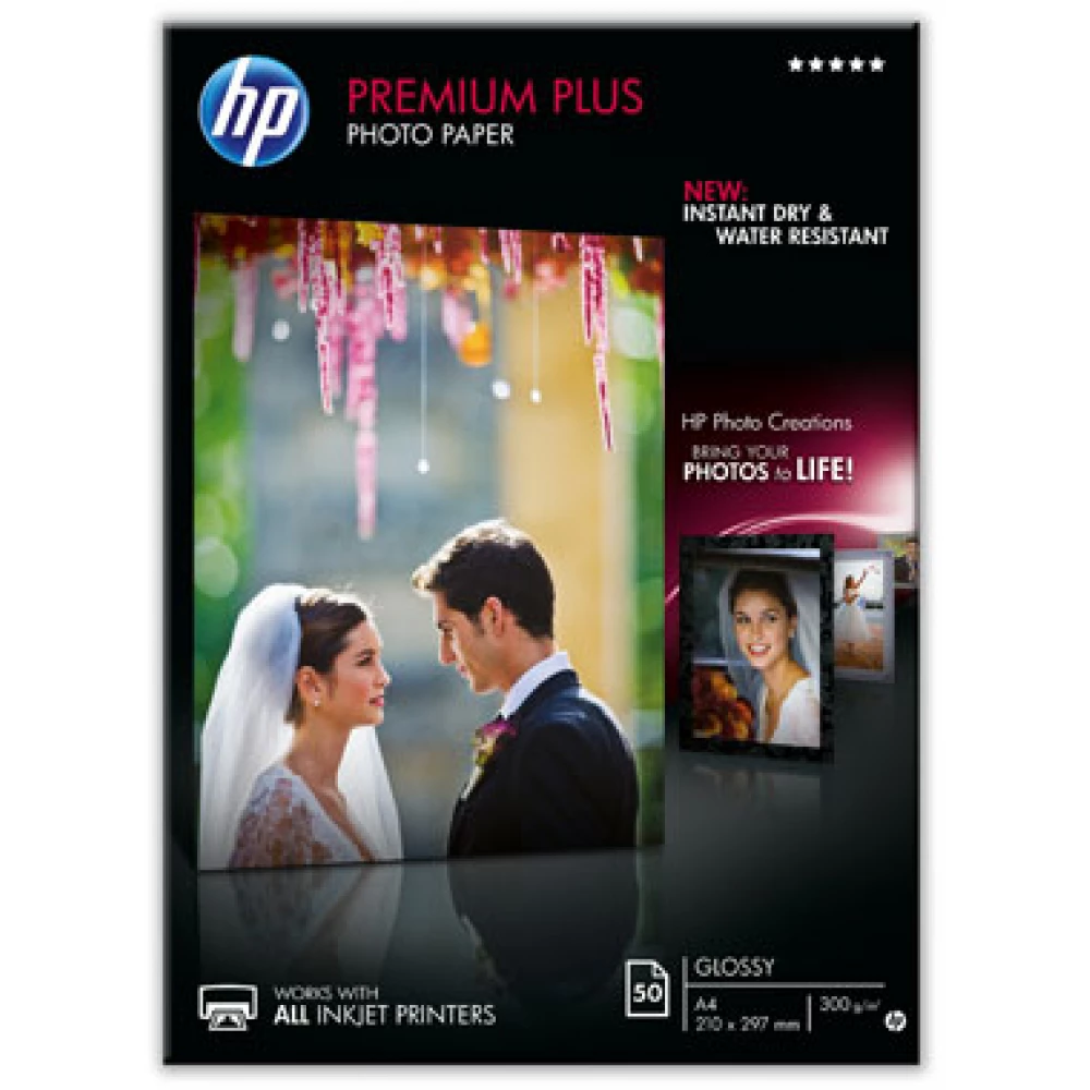 Tot ziens Blauwe plek Kosmisch HP Premium Plus bright photopaper A4 (50 lap) CR674A - iPon - hardware and  software news, reviews, webshop, forum