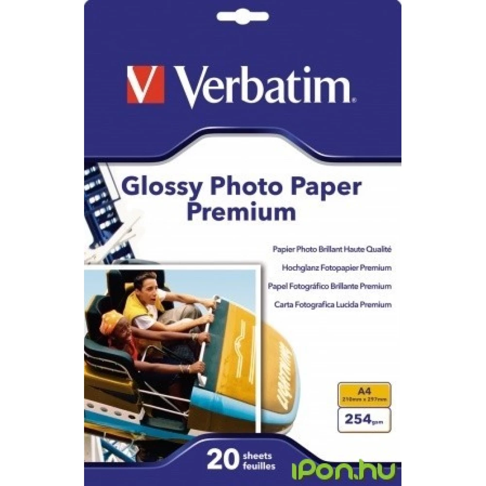 VERBATIM Premium bright photopaper A4 (20 lap) - iPon - hardware and  software news, reviews, webshop, forum