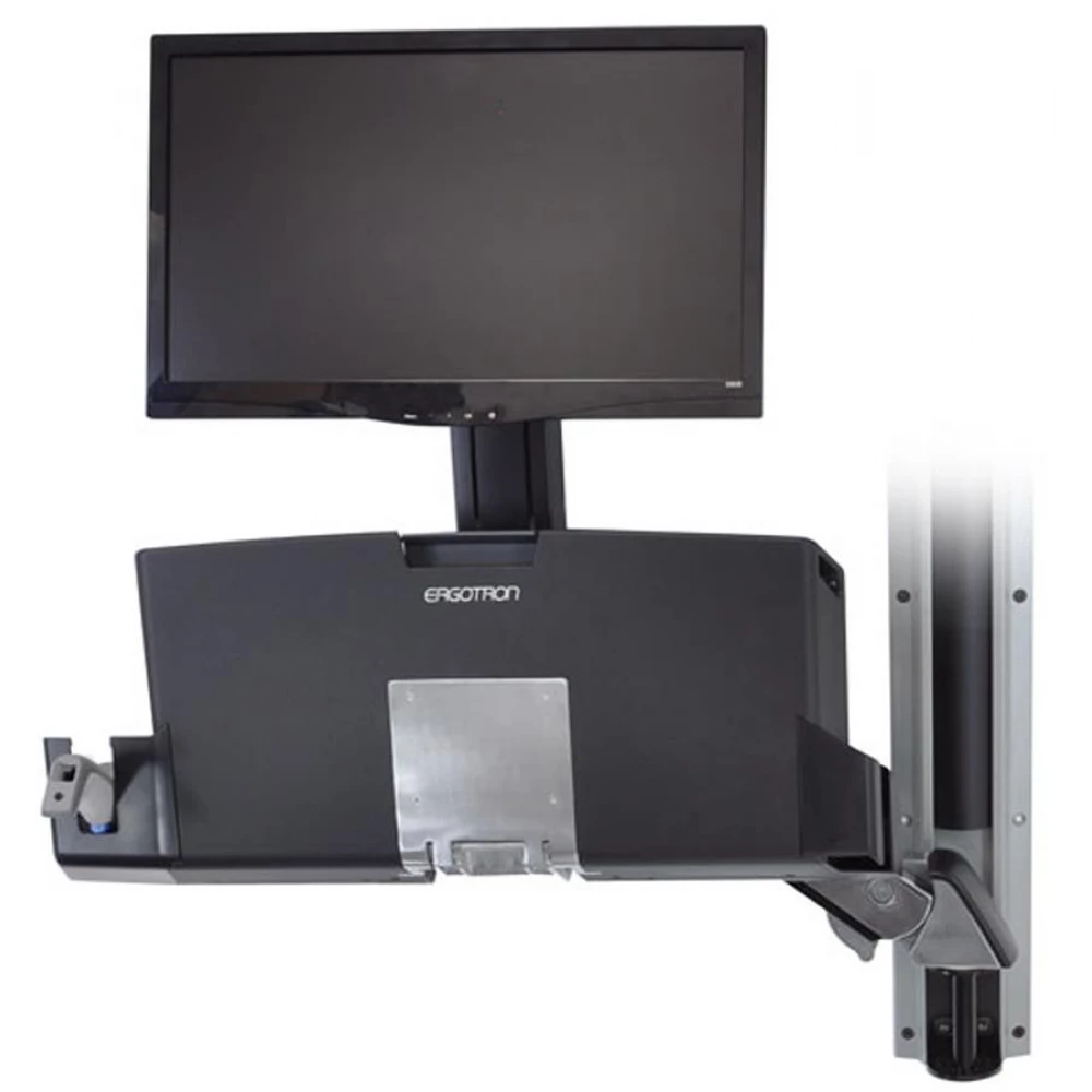 ERGOTRON StyleView Sit-Stand Combo Arm with Worksurface schwarz