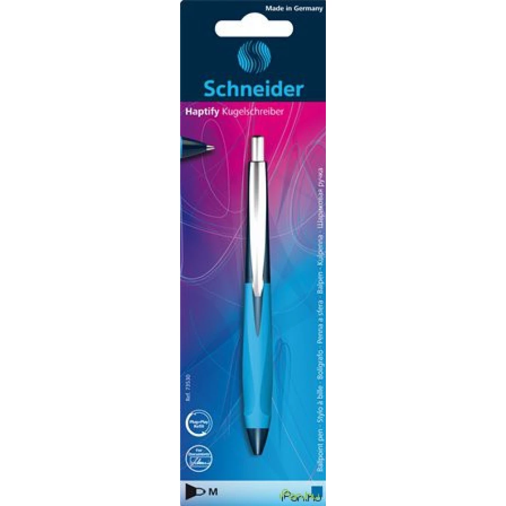 SCHNEIDER Kugelschreiber 0.5 mm Druckknopf Haptify Blau