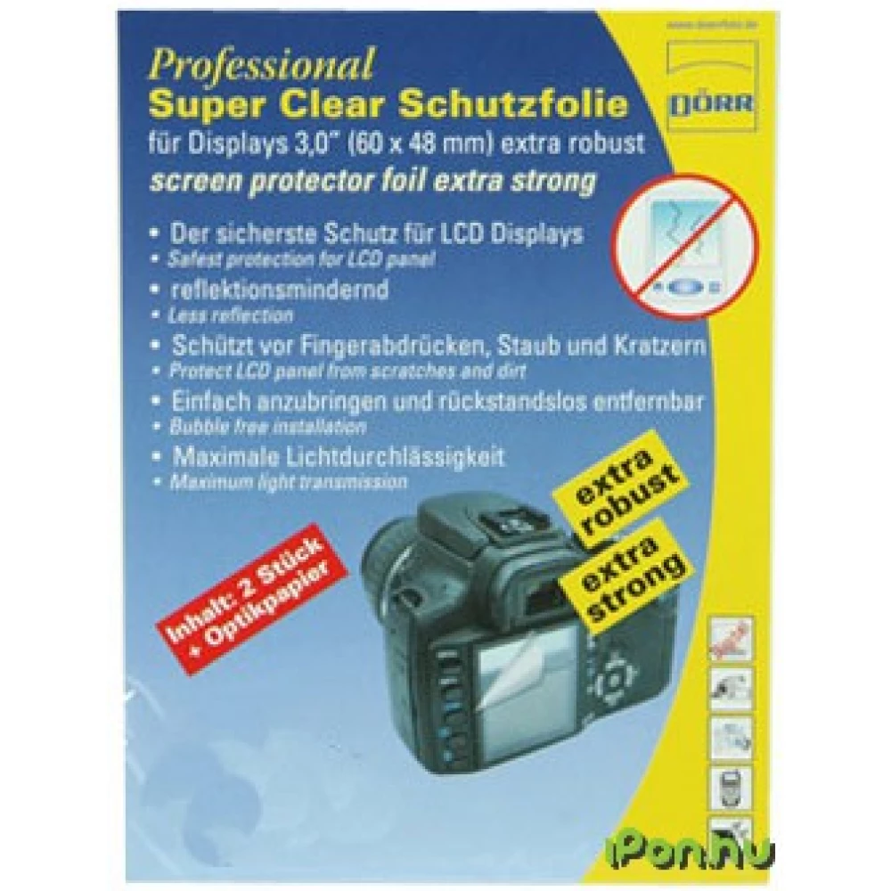 DÖRR D902107 Professional Super Clear Display Protector Foil 3.5"