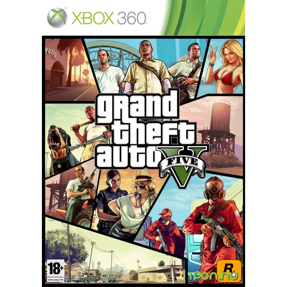 Grand Theft Auto V (2013) Xbox 360 Cover 