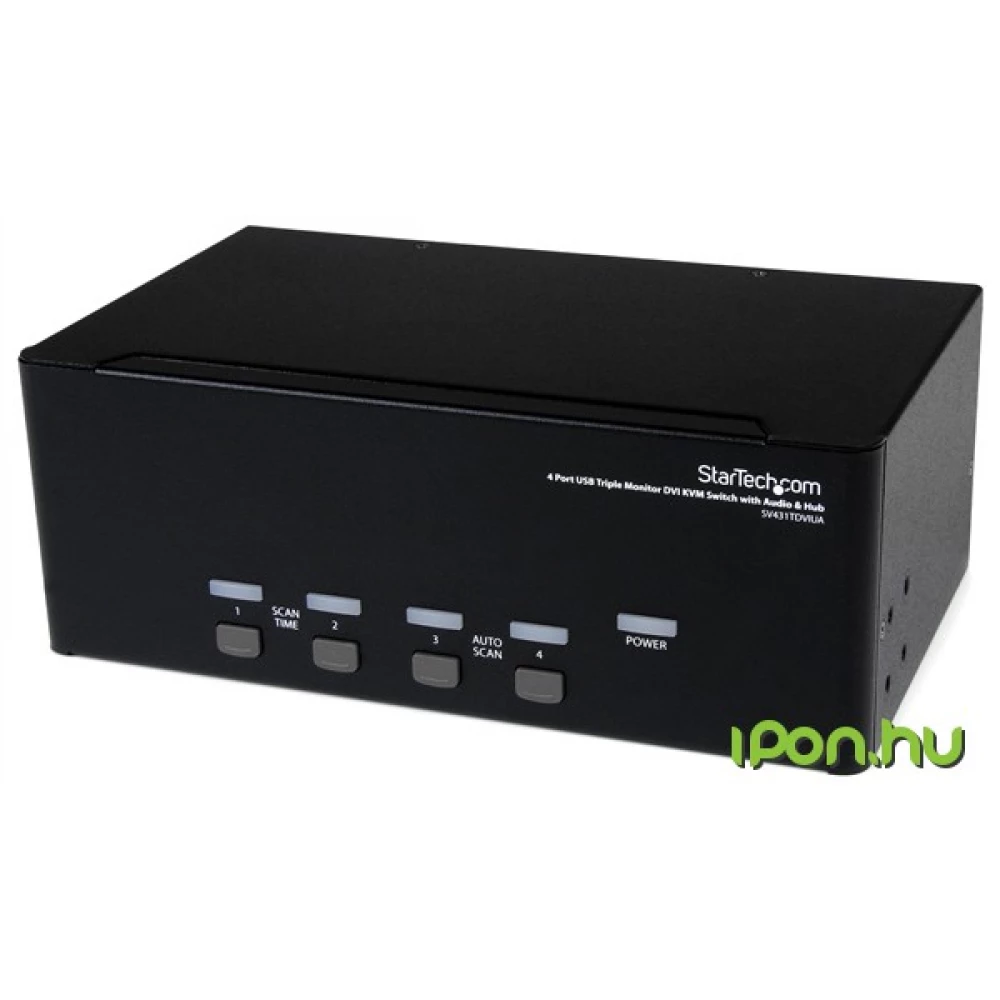STARTECH SV431TDVIUA 4 Port Triple Monitor DVI USB KVM Switch