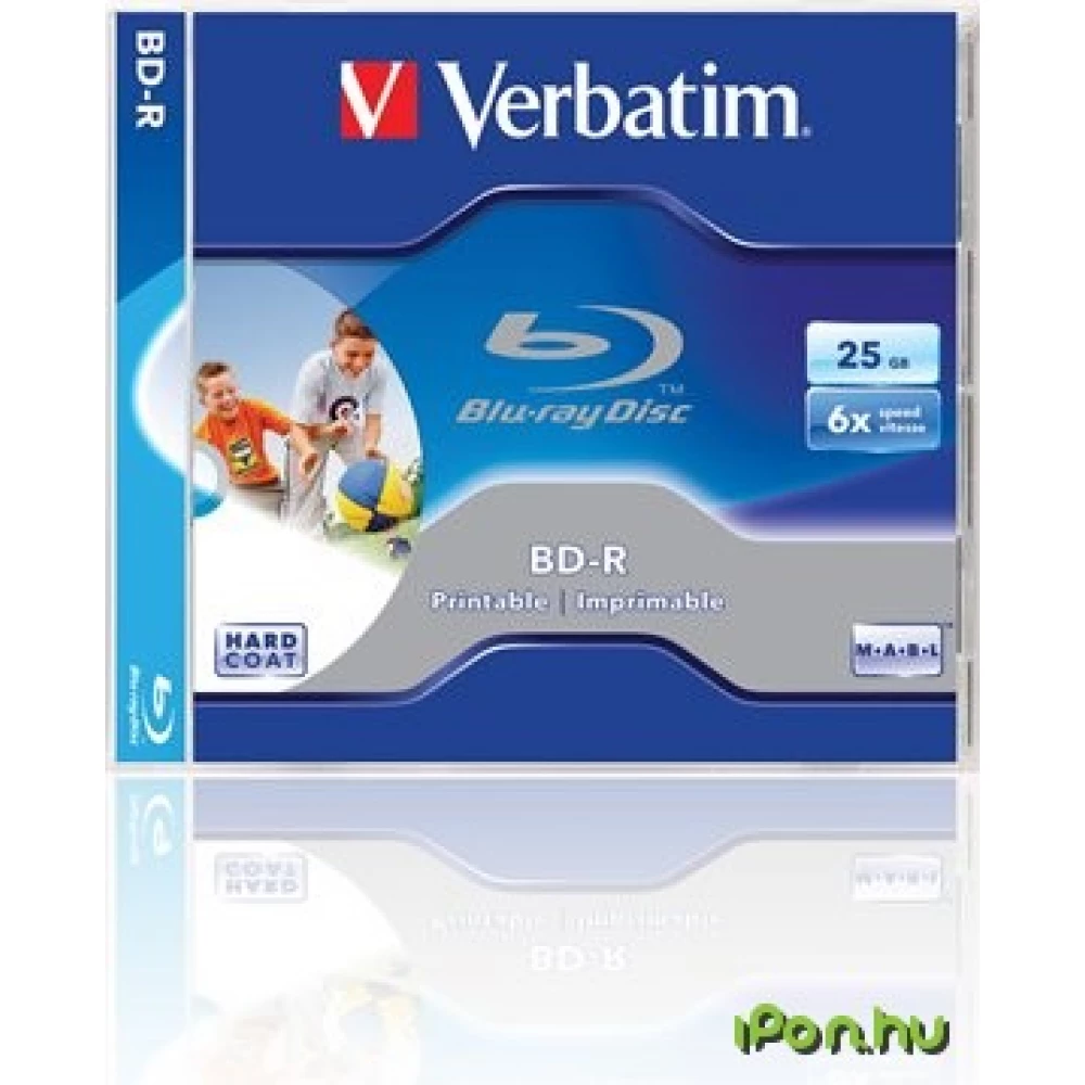 VERBATIM BD-R SL 25GB 6x druckbar normal Hülle - iPonshop.de