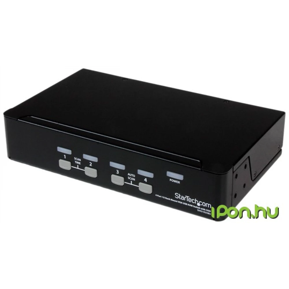STARTECH SV431DUSBU 4 Port 1U Rackmount USB KVM Switch
