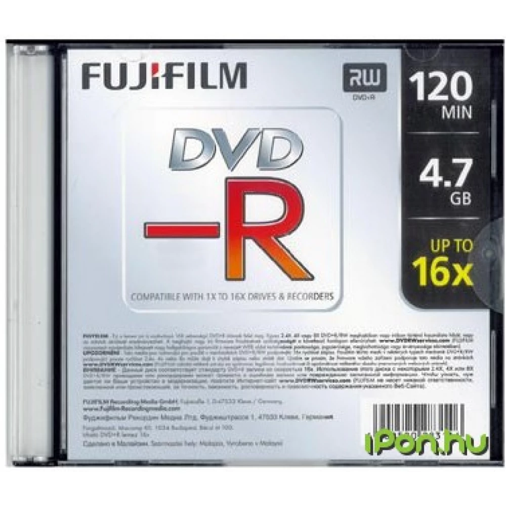 FUJI DVD-R 16x slim case - iPon - hardware and software news, reviews,  webshop, forum