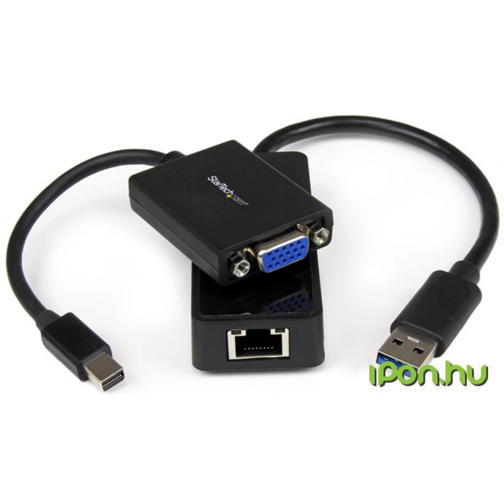 STARTECH Mini DisplayPort + USB VGA/D-Sub Transformator Schwarz 10cm LENX1MDPUGBK