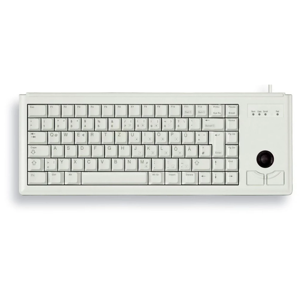 CHERRY Compact-Keyboard G84-4400 trackball engleski sivo