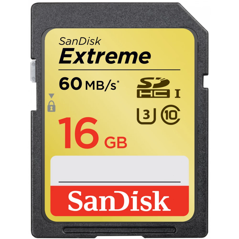 SANDISK Extreme 16GB SDHC 50 MB/s SDSDXN2-016G-G46