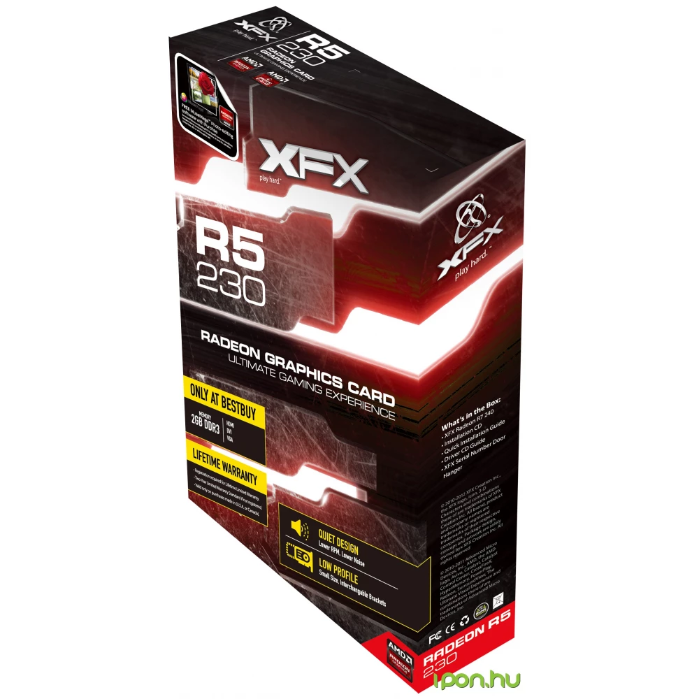 XFX R5 230A ZLH2 R5 230 1GB DDR3 Core Edition PCIE iPon