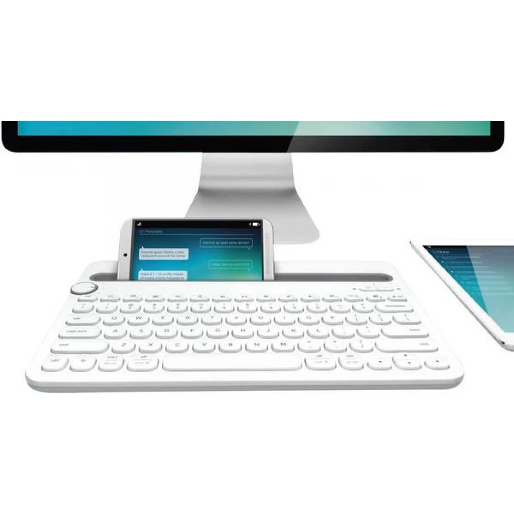 LOGITECH Bluetooth Multi-Device Keyboard K480 Német fehér