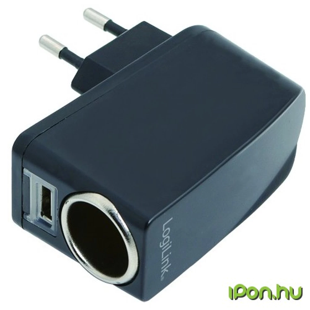 LOGILINK Power supply with cigarette lighter socket and USB