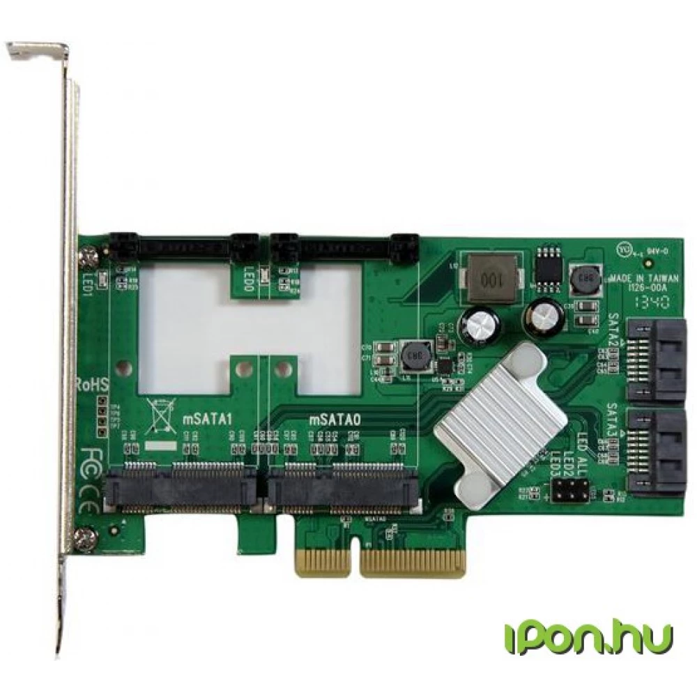 STARTECH 2 Port PCI Express 2.0 SATA III 6Gbps RAID Controller Card