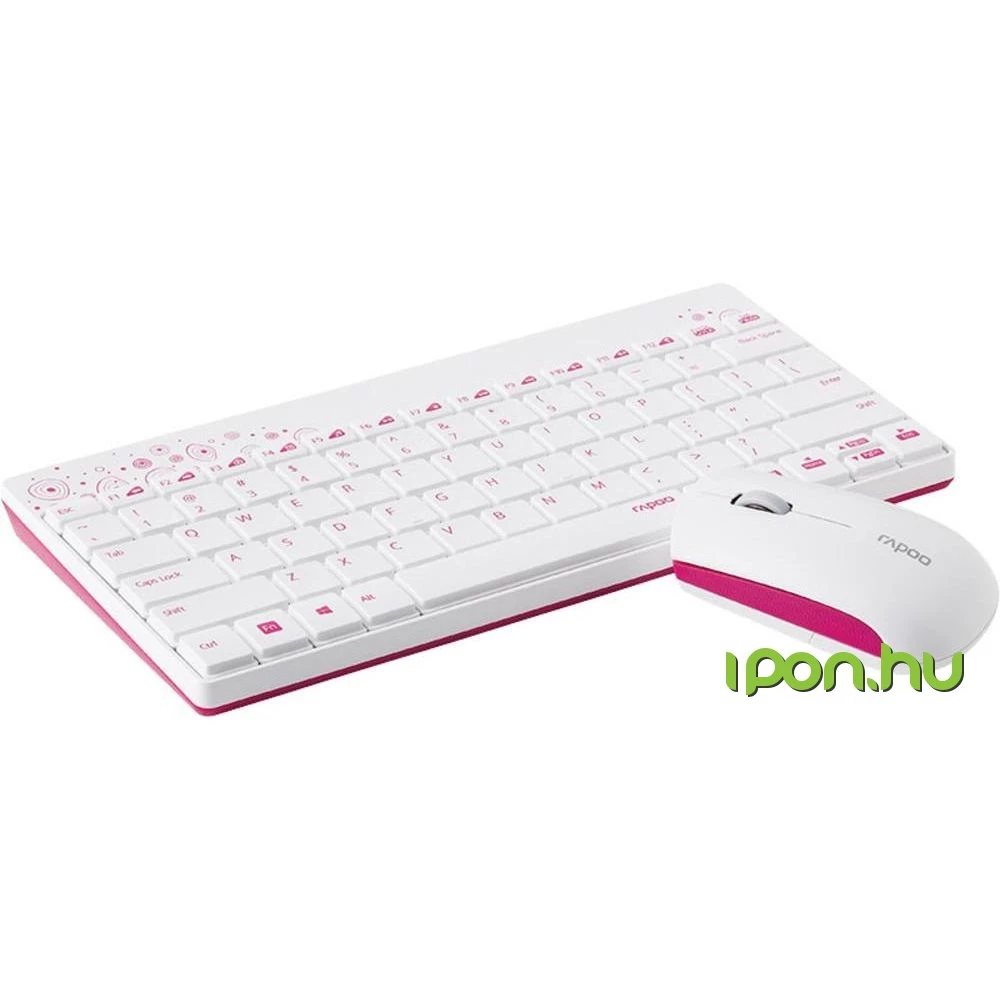 RAPOO 8000 Combo Hungarian White-pink - reviews, iPon - hardware forum webshop, news, software and