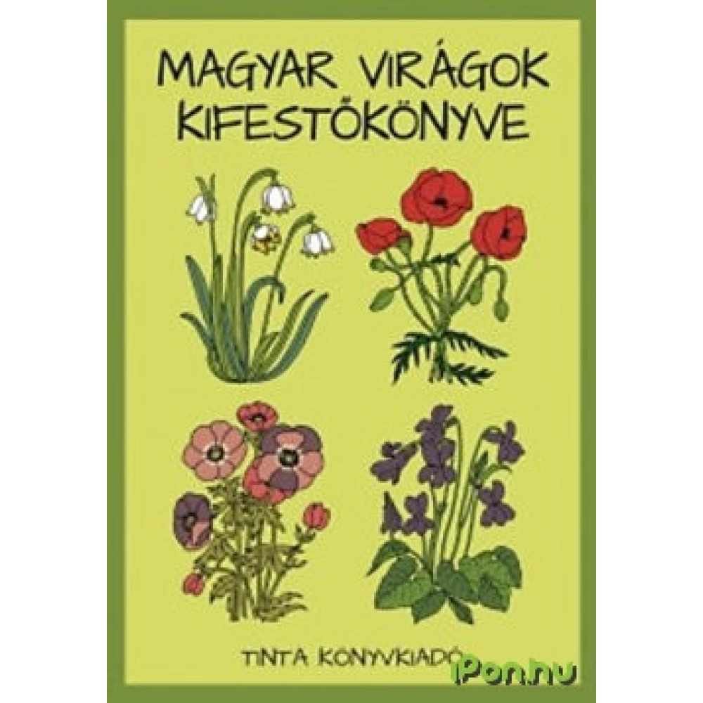 Magyar virágok kifestőkönyve