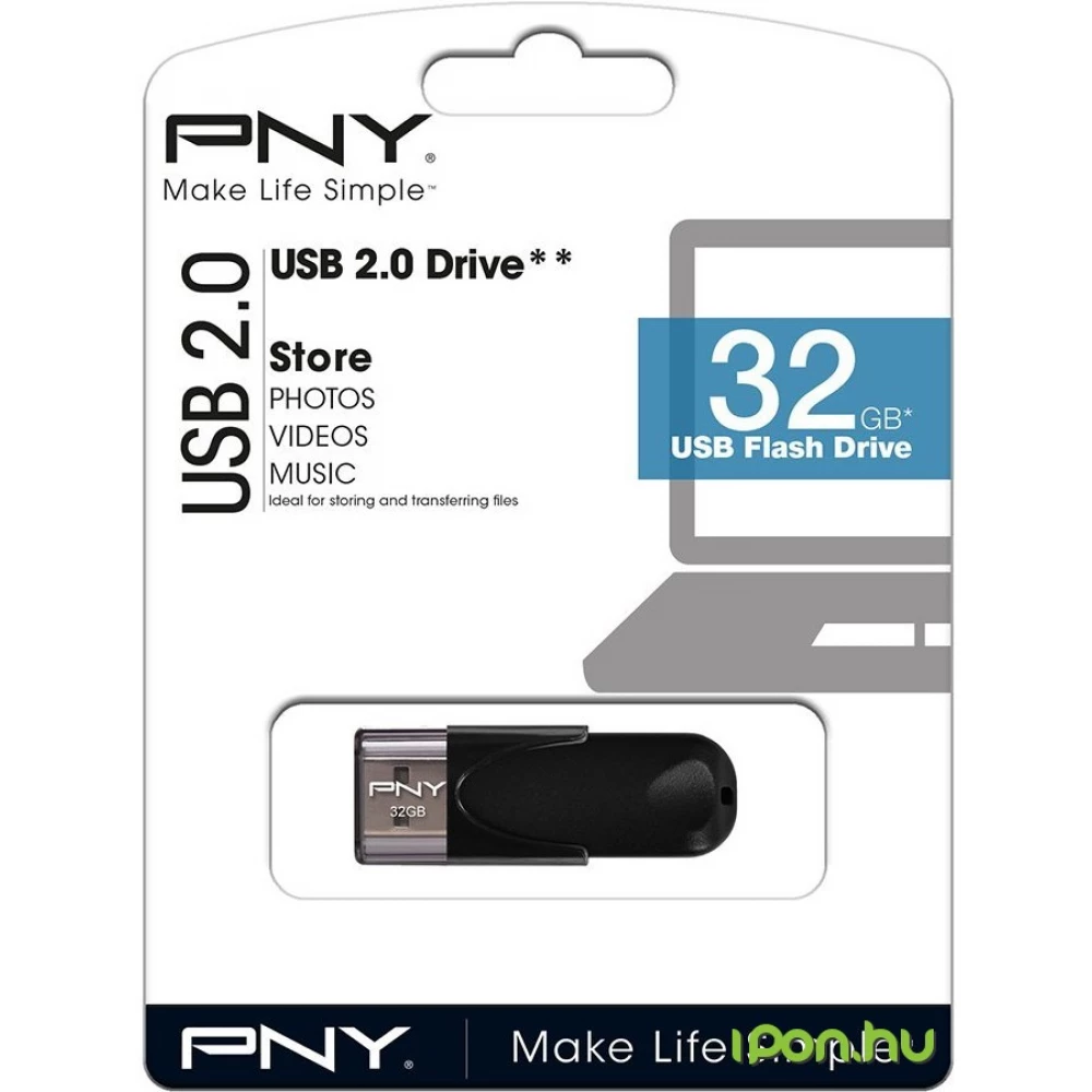 PNY Attaché 4 32GB USB 2.0 Black