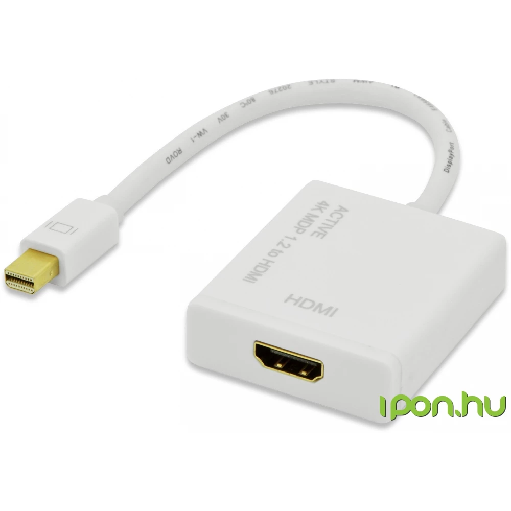 EDNET Mini DisplayPort HDMI Átalakító Fehér 20cm 84519 EDNET Mini DisplayPort HDMI Átalakító Fehér 20cm 84519