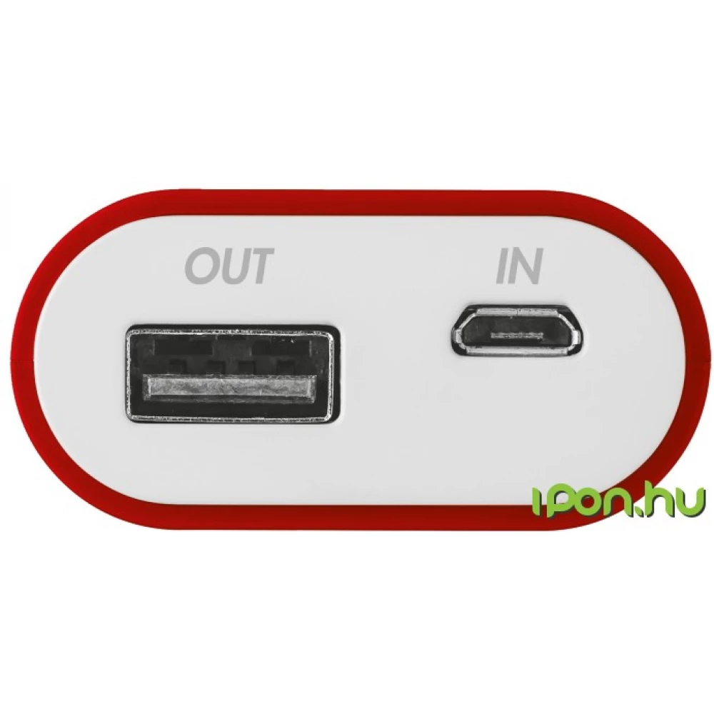 TRUST 20509 Cinco PowerBank 5200 Portable Charger rot