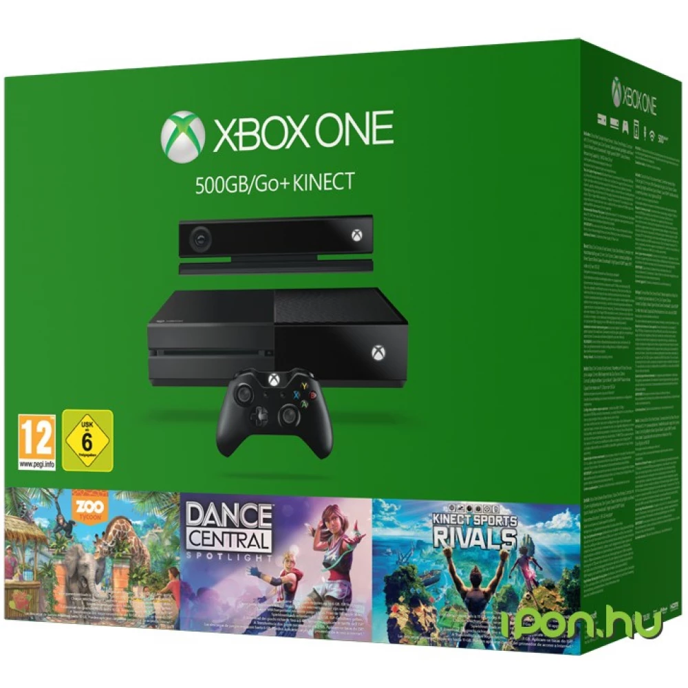 Aubergine Buskruit Matron MICROSOFT Xbox One 500GB + Kinect + Kinect Sports Rivals + Zoo Tycoon +  Dance Central Spotlight - iPon - hardware and software news, reviews,  webshop, forum