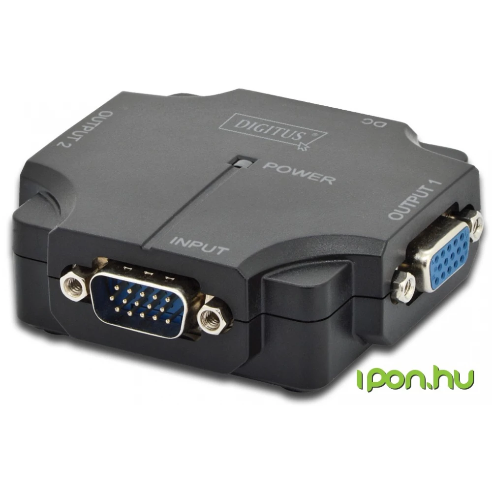 DIGITUS VGA/D-Sub Elosztó Fekete 5cm DS-41120-1 DIGITUS VGA/D-Sub Elosztó Fekete 5cm DS-41120-1