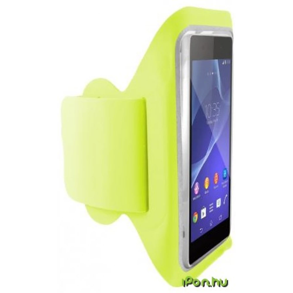 KSIX V-Armband Lycra with velcro universal for smartphone up to 5.7 inches zeleno