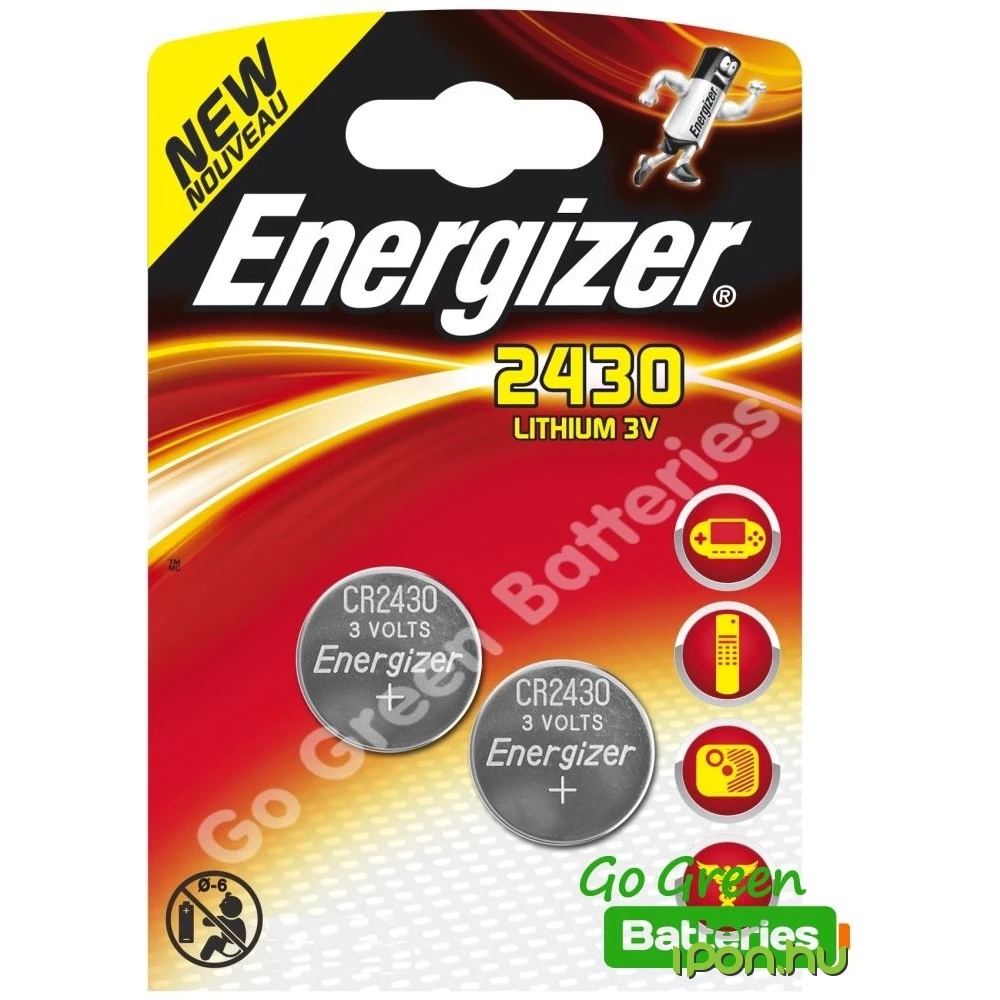 ENERGIZER CR2430 Lithium cell battery (CR) 2pcs - iPon - hardware and software news, reviews, webshop,