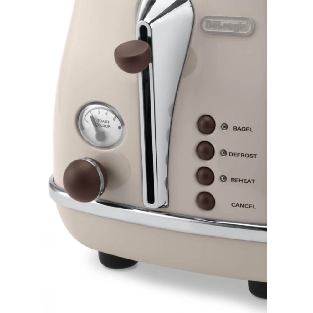 DELONGHI CTOV2103.BG Icona Vintage Toaster (Basic Garantie)