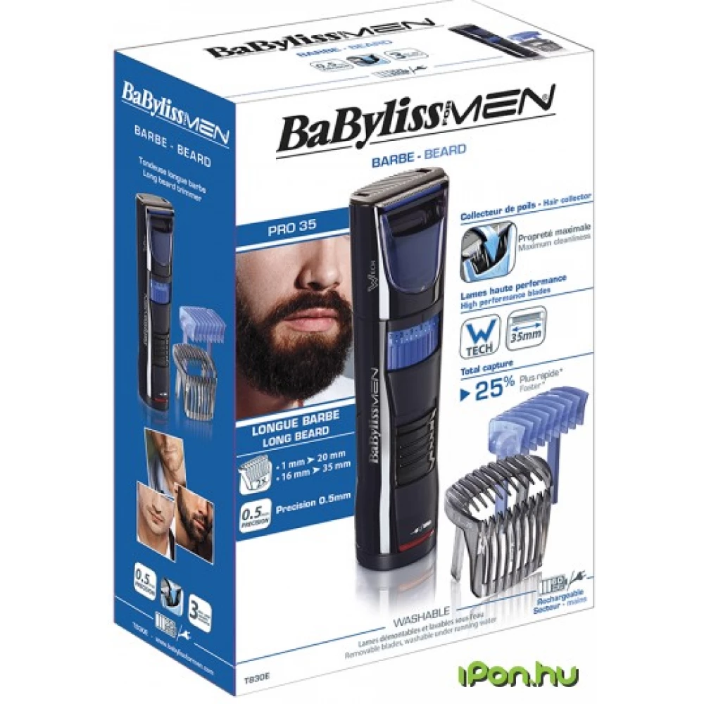 Onderscheppen Philadelphia excelleren BABYLISS T830E W-tech wire/wire without beard trimmer (1-35 mm) washable  head - iPon - hardware and software news, reviews, webshop, forum