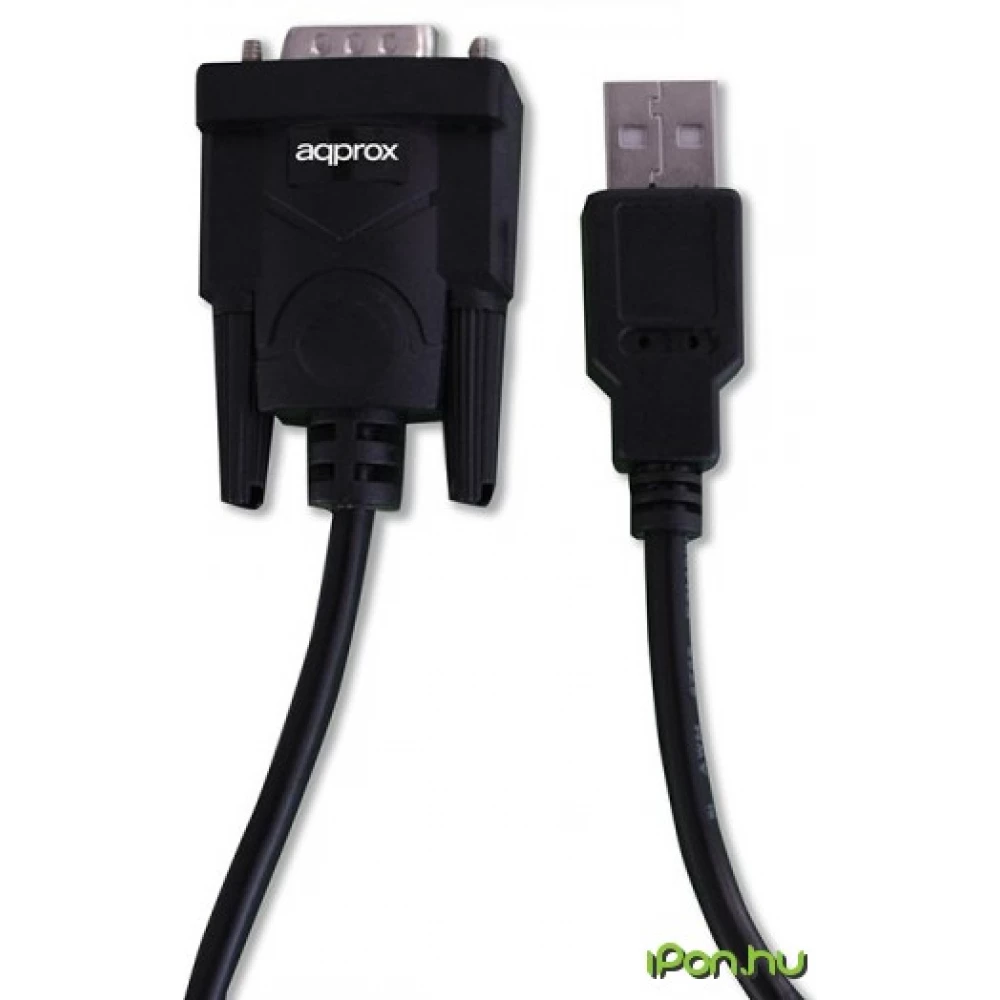 APPROX USB Soros Átalakító Fekete 75cm APPC27
