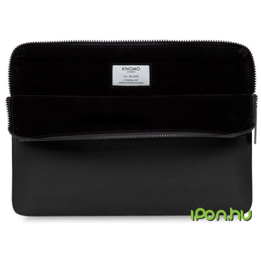 KNOMO Embossed 13 Laptop Sleeve black iPoncomp