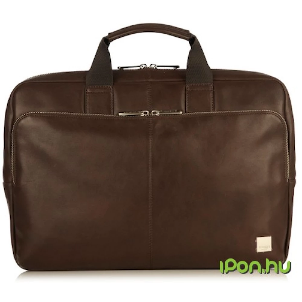 KNOMO Newbury Leather Zip Briefcase v2 15" brown KNOMO Newbury Leather Zip Briefcase v2 15" brown