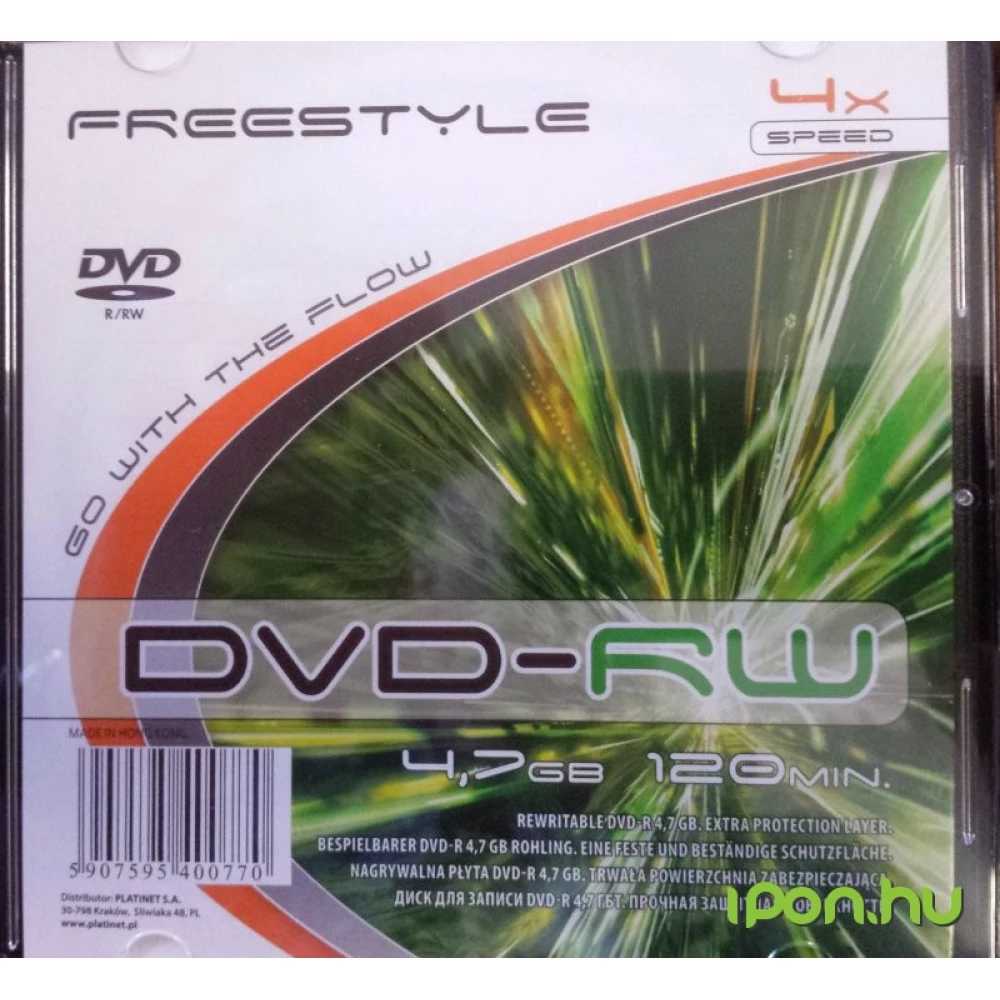 OMEGA DVD-RW 4x 1buc subţire înăbuși