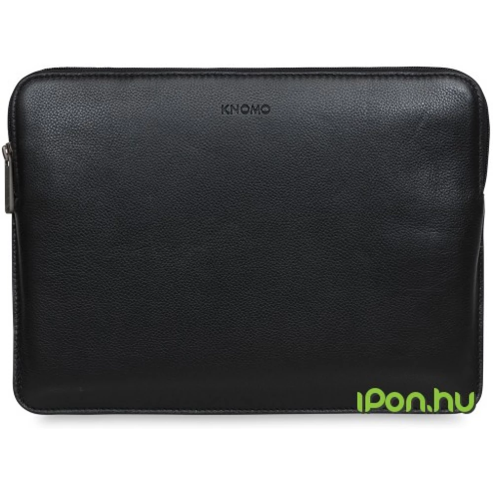 KNOMO Leather Laptop Sleeve 13" black iPon hardware and software