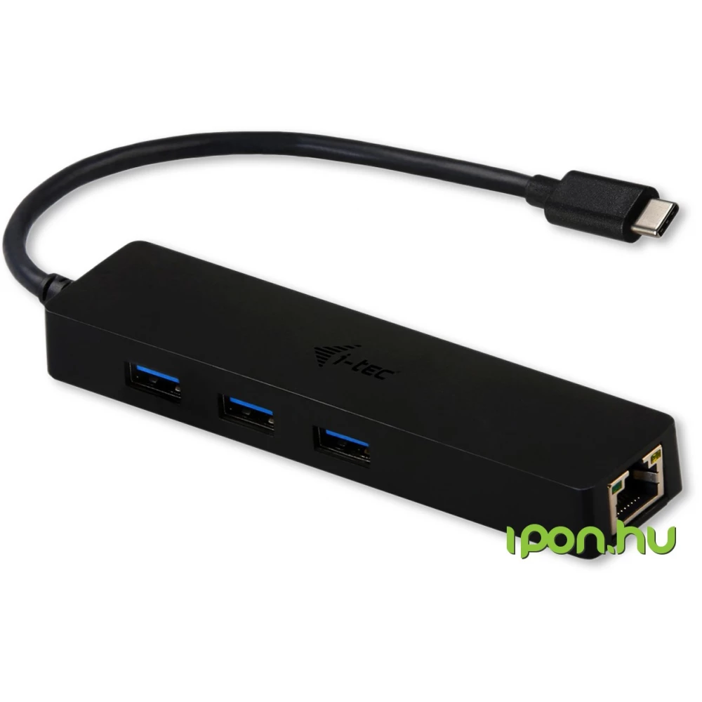 ITEC USB C Slim Passive HUB 3 Port + Gigabit Ethernet Adapter