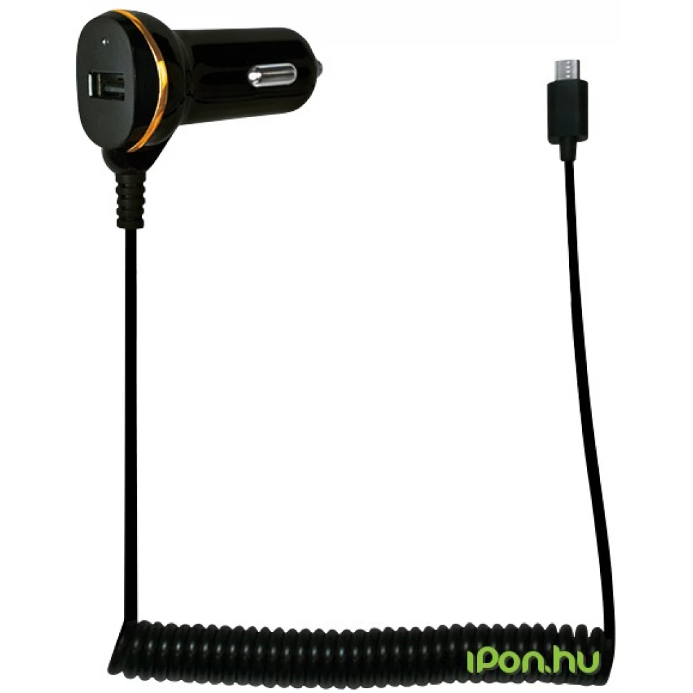 LOGILINK USB Car Charger with Micro USB Cable negru LOGILINK USB Car Charger with Micro USB Cable negru