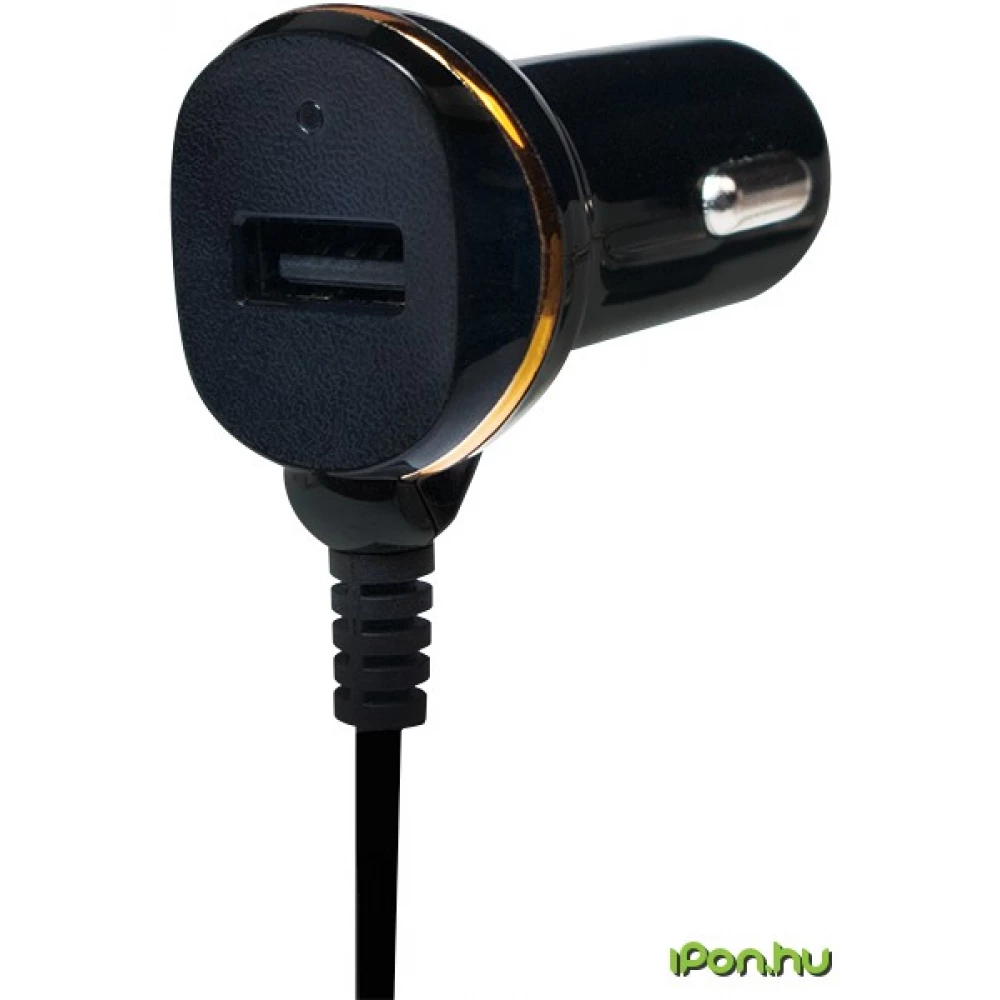 LOGILINK USB Car Charger with Micro USB Cable negru