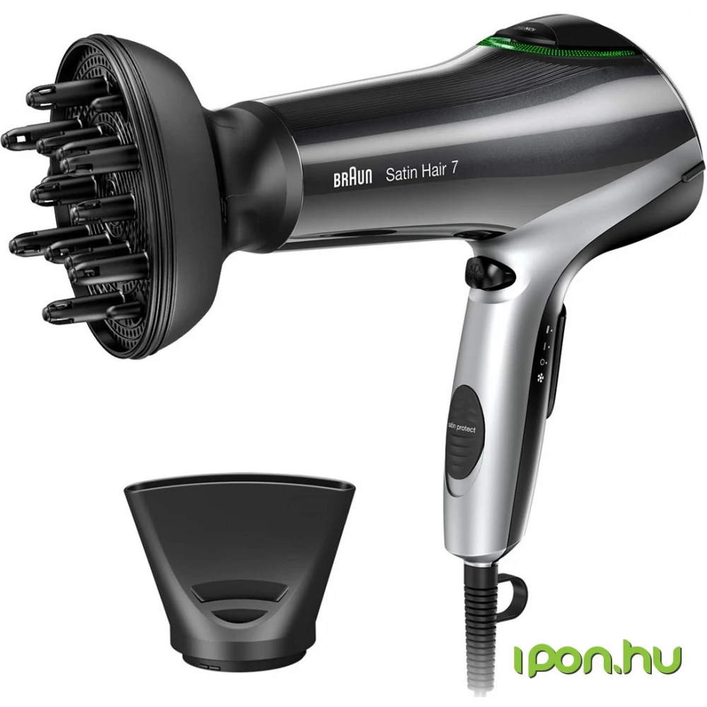 BRAUN 657231 Satin Hair 7 IONTEC HD 730 hair dryer Satin Protect technology  and diffuser (Basic guarantee) - iPon - hardware and software news, reviews,  webshop, forum