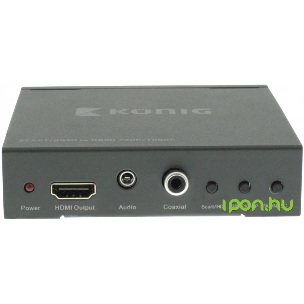 KÖNIG + SCART HDMI Converter Black 10cm KNVCO3420 - iPon - hardware and software reviews, webshop, forum